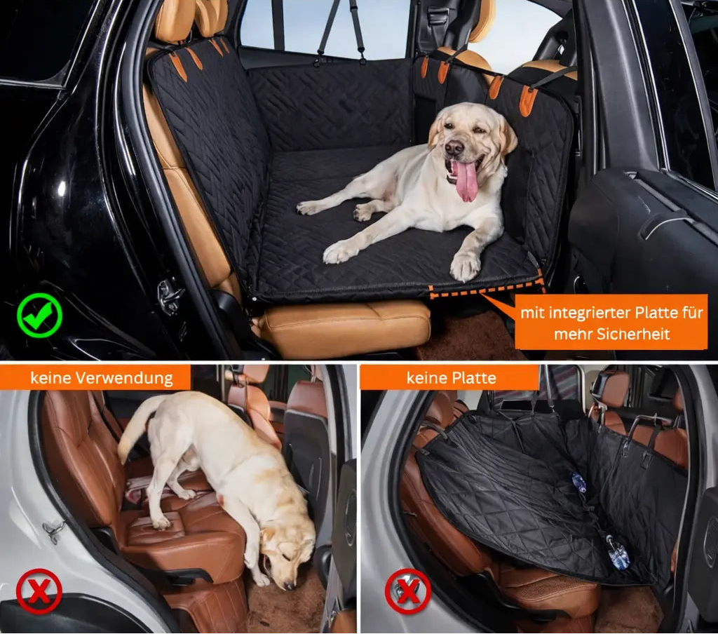 Hunde Autositzschutz mit festem Boden woofiworld