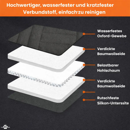 Hunde Autositzschutz mit festem Boden woofiworld